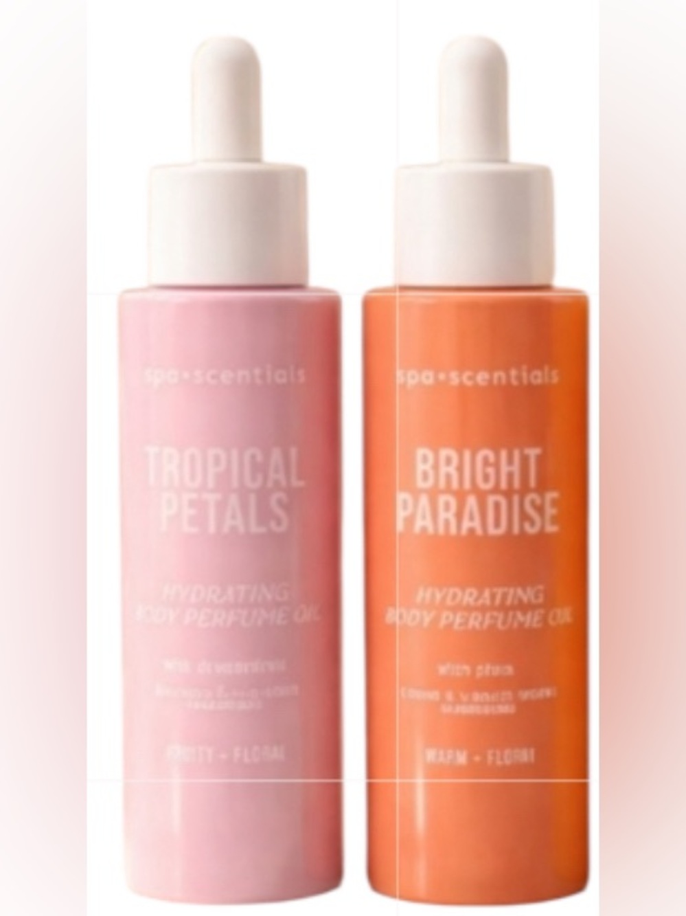 Tropical Petels & Bright Paradise scented perfume oil